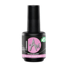Load image into Gallery viewer, Brush Builder Bottle Gel GLITTER VIOLET 15ml.