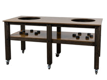 Load image into Gallery viewer, "Grill Table Fits All" BBQ Kitchen Space for Dual Kamado Ceramic Smokers